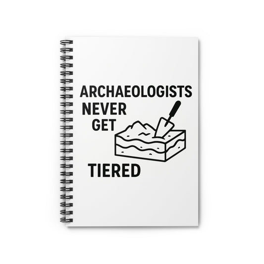 Archaeologists Never Get Tiered — Spiral Notebook (Ruled) - Atlas of Imaginary Worlds