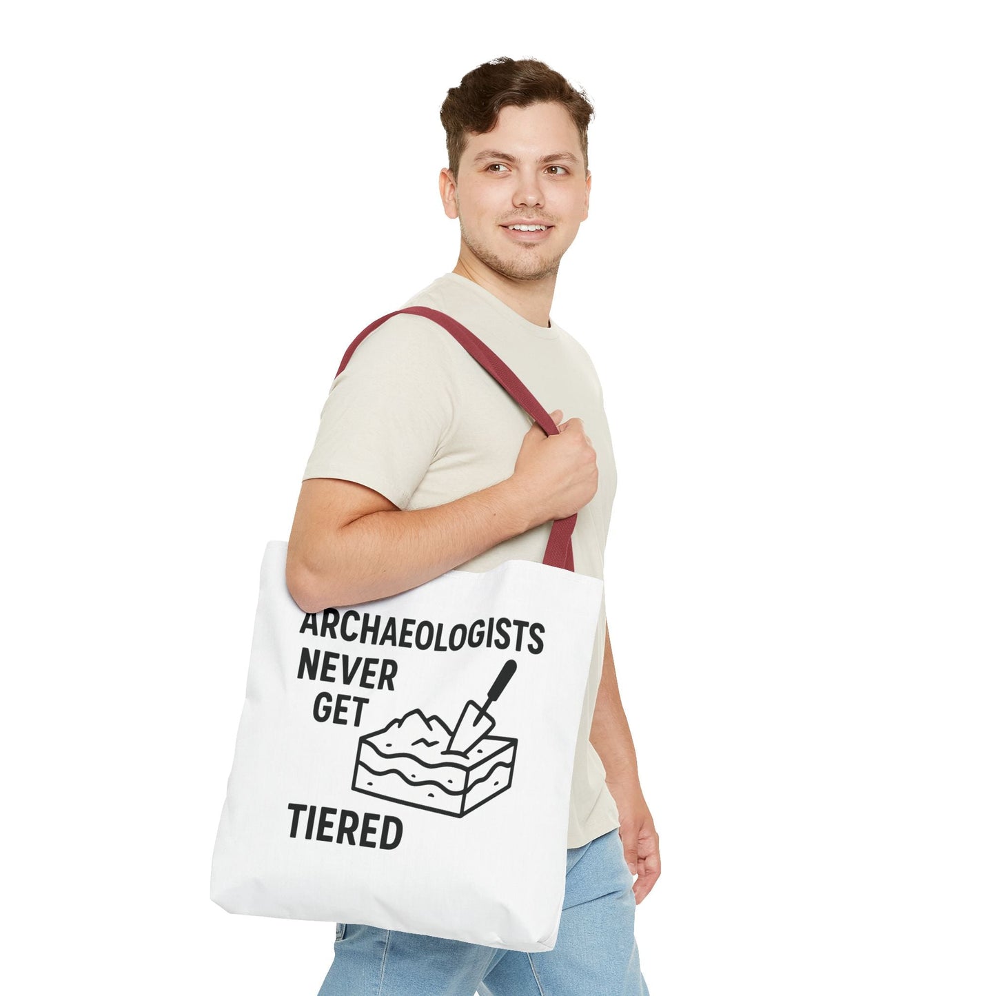 Archaeologists Never Get Tiered Tote Bag – Funny Archaeology Gift Tote - Atlas of Imaginary Worlds