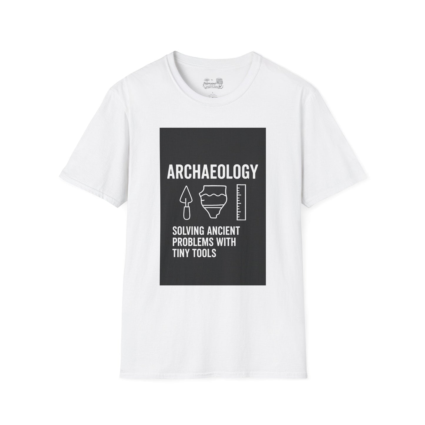 Archaeology T-Shirt — "Solving Ancient Problems With Tiny Tools" Graphic Tee for Archaeologists & History Lovers - Atlas of Imaginary Worlds