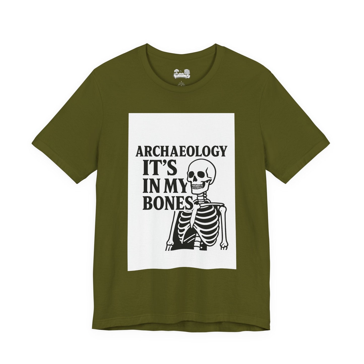 Archaeology Tee — "It's In My Bones" Skeleton T‑Shirt for Archaeology Lovers - Atlas of Imaginary Worlds
