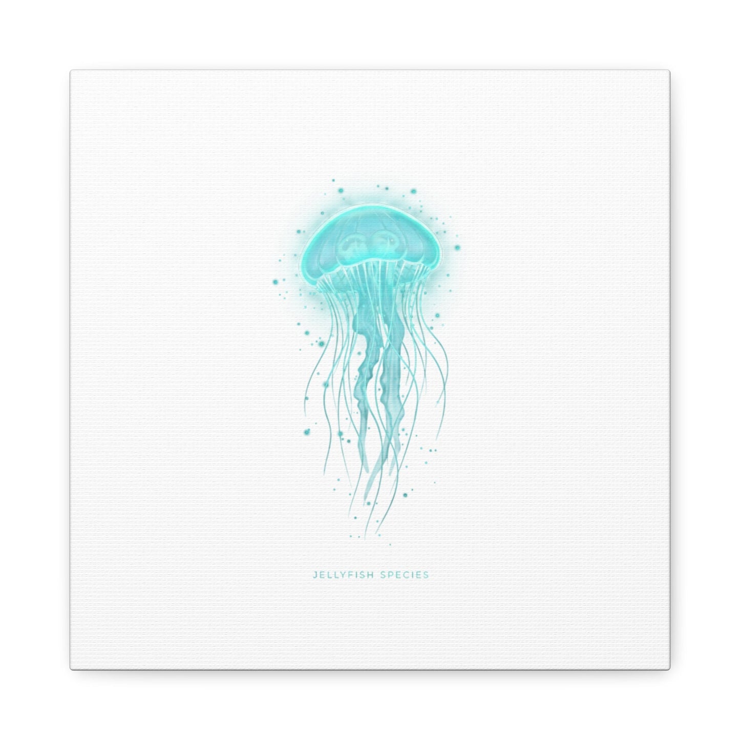 Bioluminescent Jellyfish Canvas | Glow Blob Design, Deep Sea Aesthetic - Atlas of Imaginary Worlds