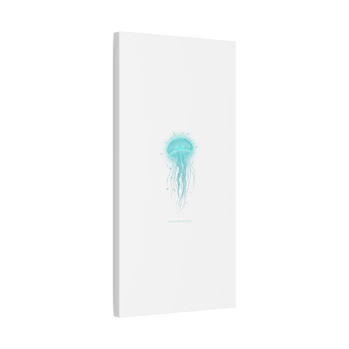 Bioluminescent Jellyfish Canvas | Glow Blob Design, Deep Sea Aesthetic - Atlas of Imaginary Worlds