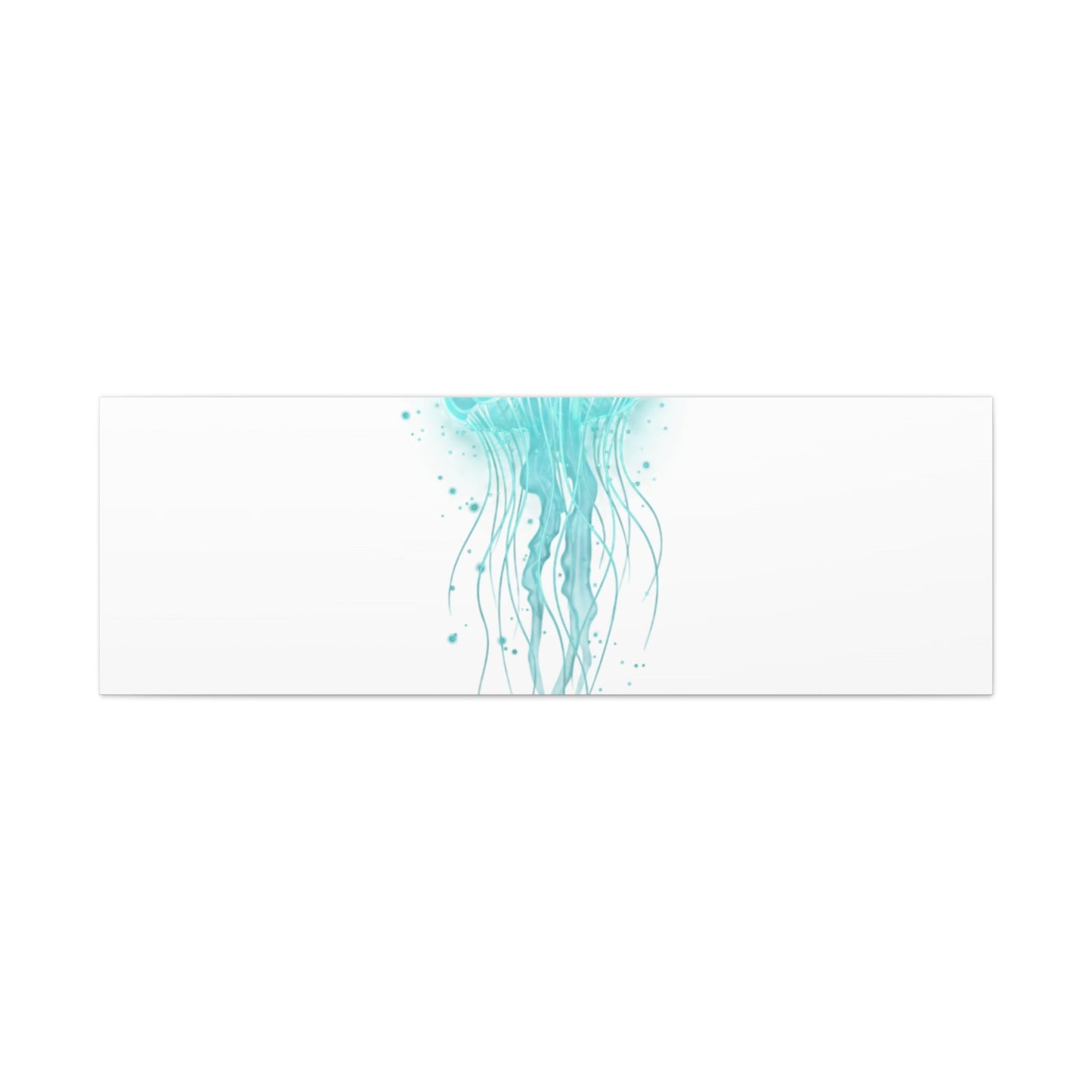Bioluminescent Jellyfish Canvas | Glow Blob Design, Deep Sea Aesthetic - Atlas of Imaginary Worlds