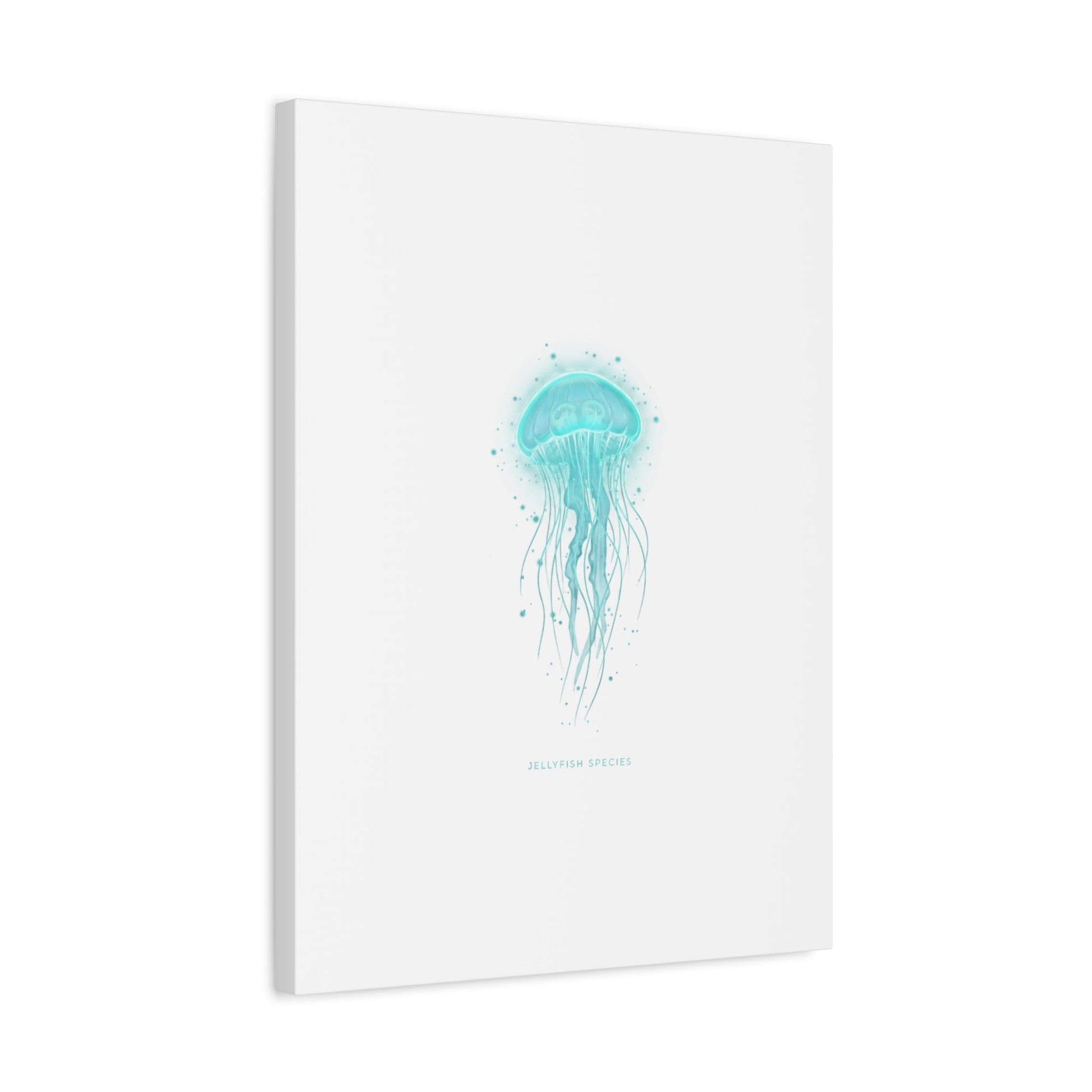 Bioluminescent Jellyfish Canvas | Glow Blob Design, Deep Sea Aesthetic - Atlas of Imaginary Worlds