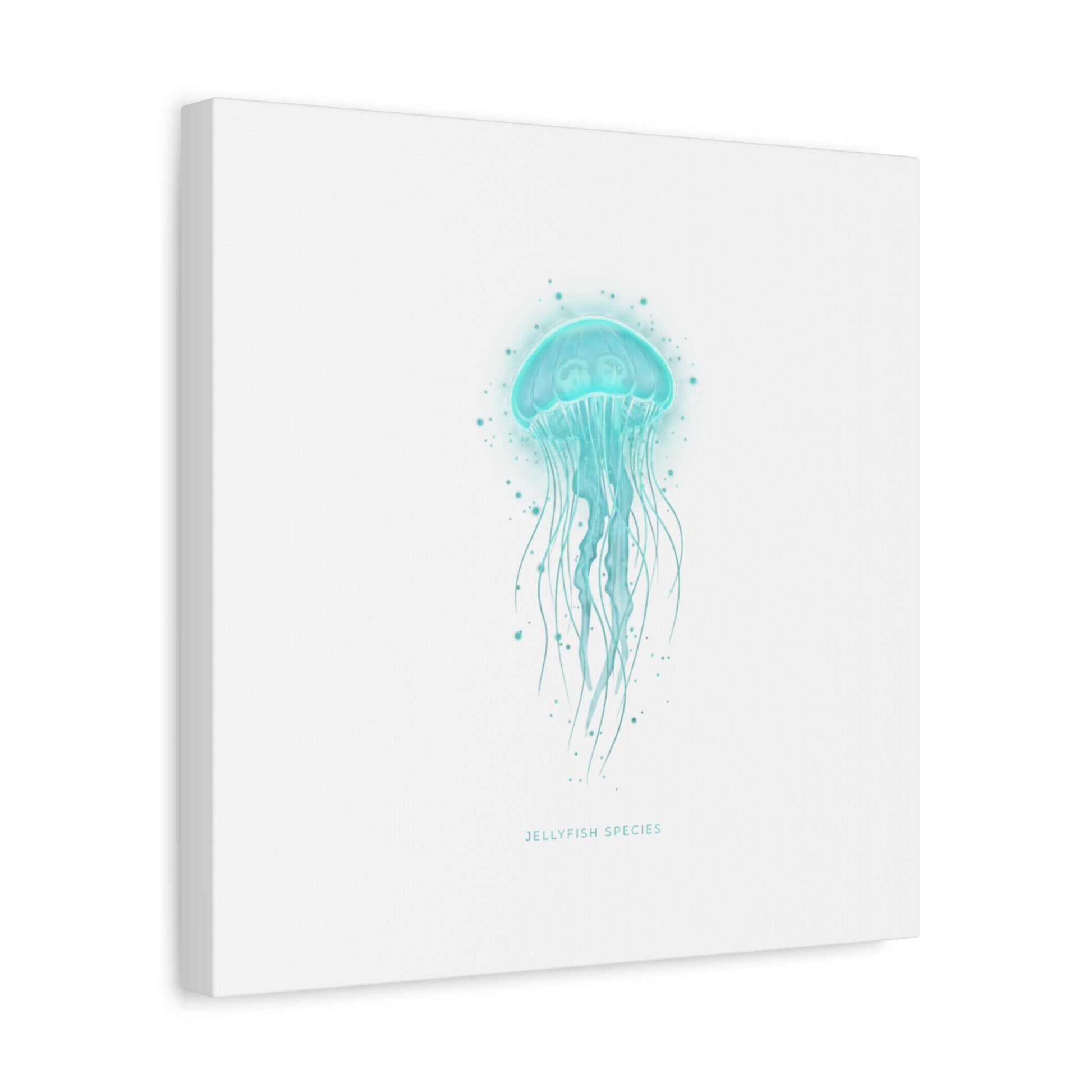 Bioluminescent Jellyfish Canvas | Glow Blob Design, Deep Sea Aesthetic - Atlas of Imaginary Worlds