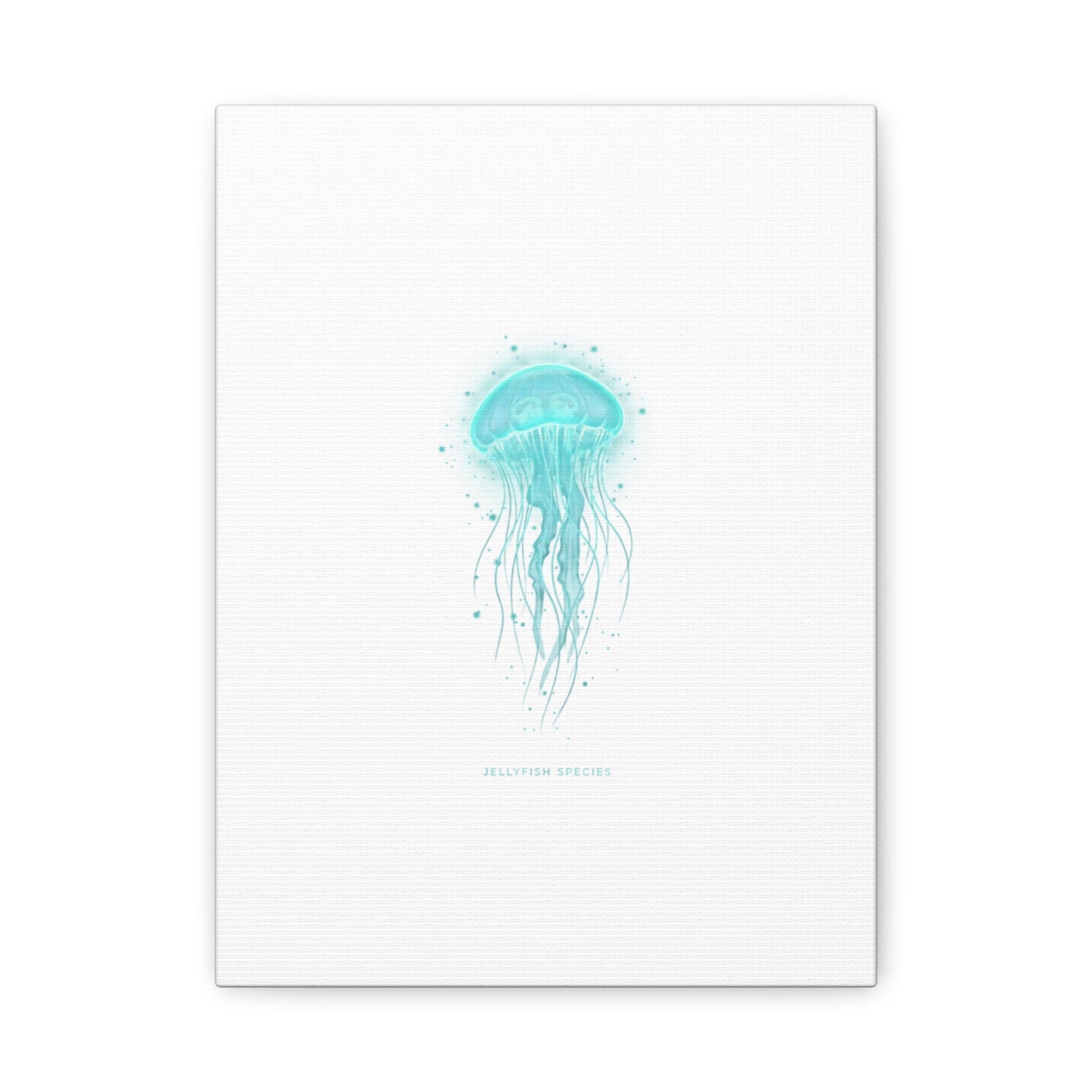 Bioluminescent Jellyfish Canvas | Glow Blob Design, Deep Sea Aesthetic - Atlas of Imaginary Worlds