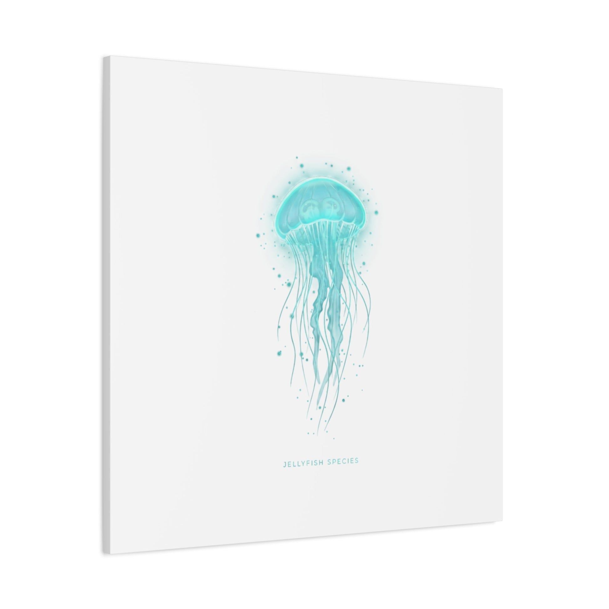Bioluminescent Jellyfish Canvas | Glow Blob Design, Deep Sea Aesthetic - Atlas of Imaginary Worlds