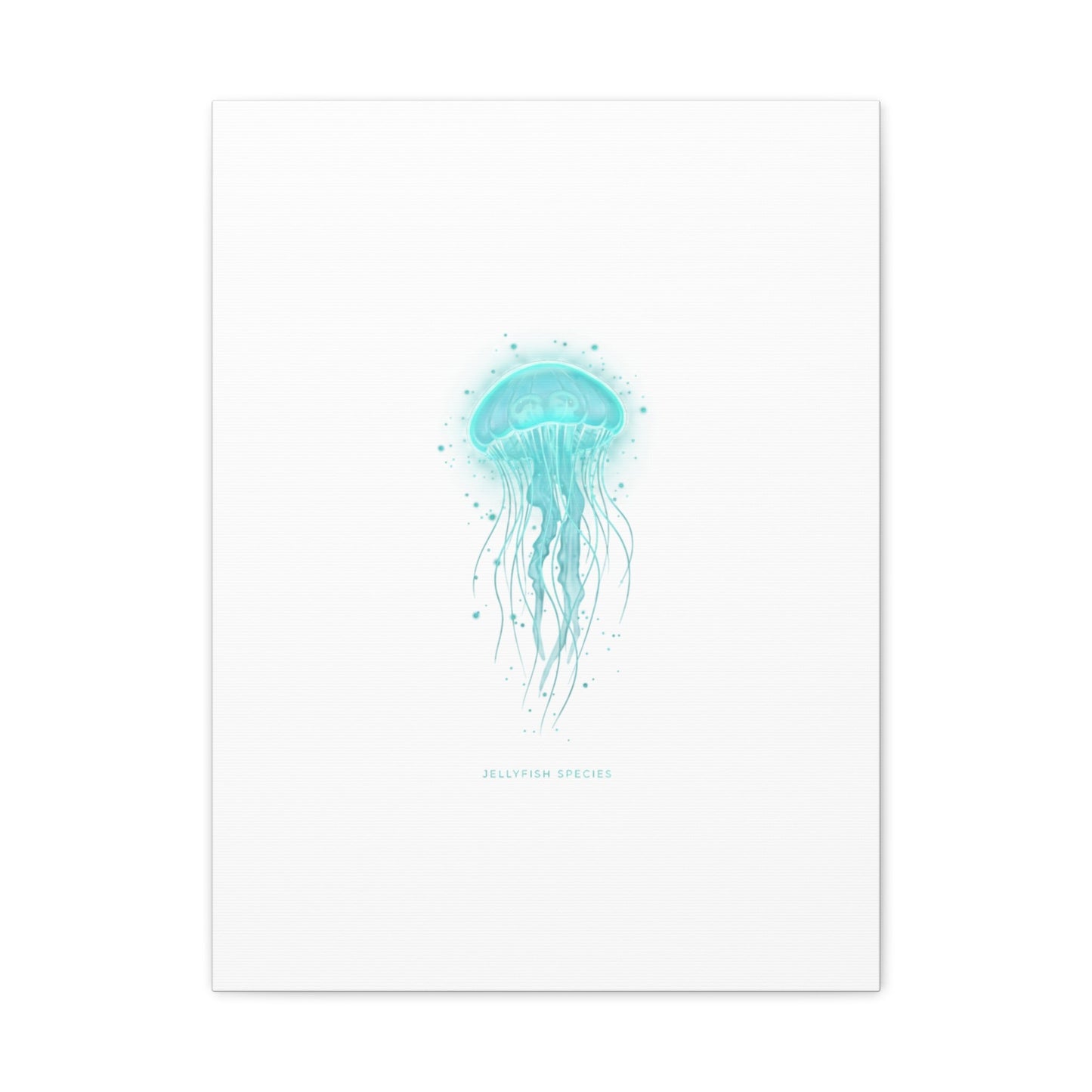 Bioluminescent Jellyfish Canvas | Glow Blob Design, Deep Sea Aesthetic - Atlas of Imaginary Worlds