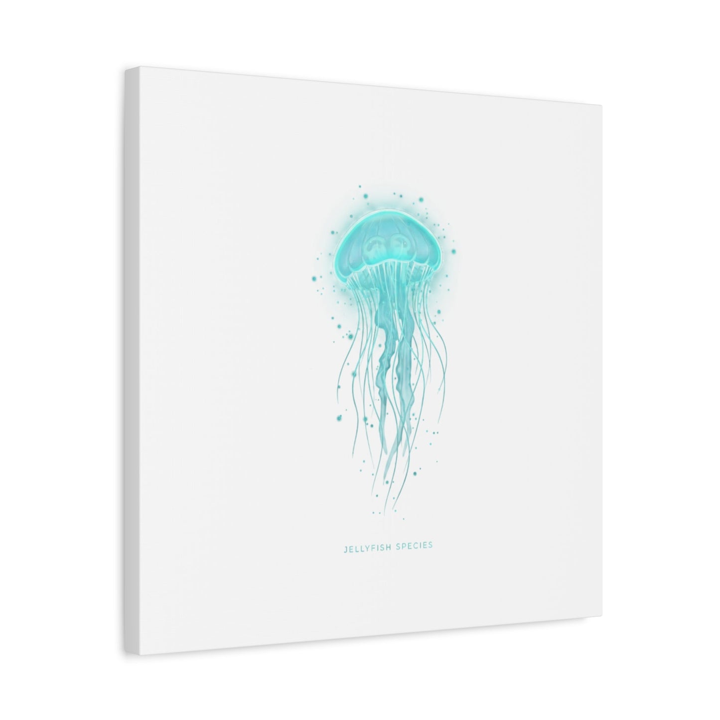 Bioluminescent Jellyfish Canvas | Glow Blob Design, Deep Sea Aesthetic - Atlas of Imaginary Worlds
