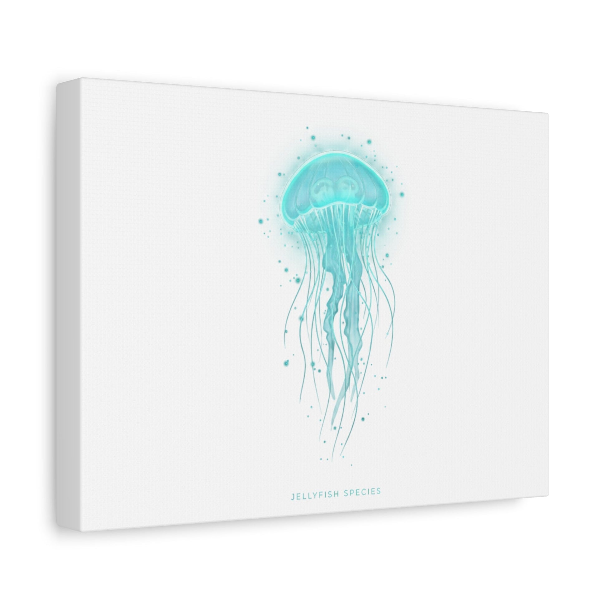 Bioluminescent Jellyfish Canvas | Glow Blob Design, Deep Sea Aesthetic - Atlas of Imaginary Worlds