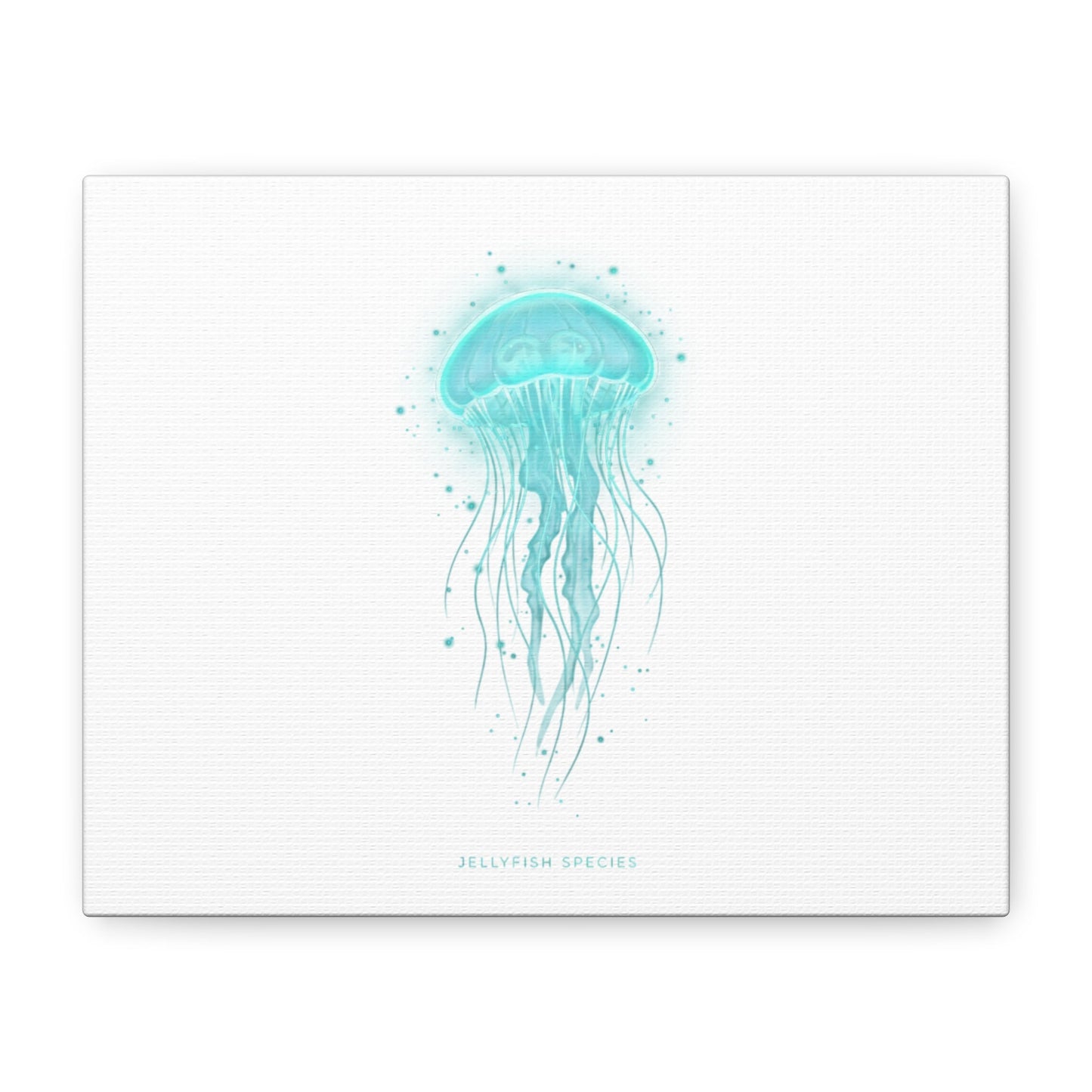 Bioluminescent Jellyfish Canvas | Glow Blob Design, Deep Sea Aesthetic - Atlas of Imaginary Worlds