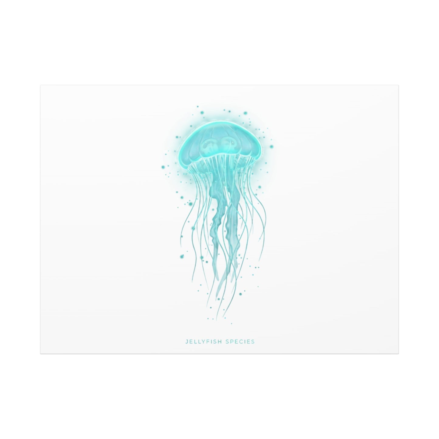 Bioluminescent Jellyfish Canvas | Glow Blob Design, Deep Sea Aesthetic - Atlas of Imaginary Worlds
