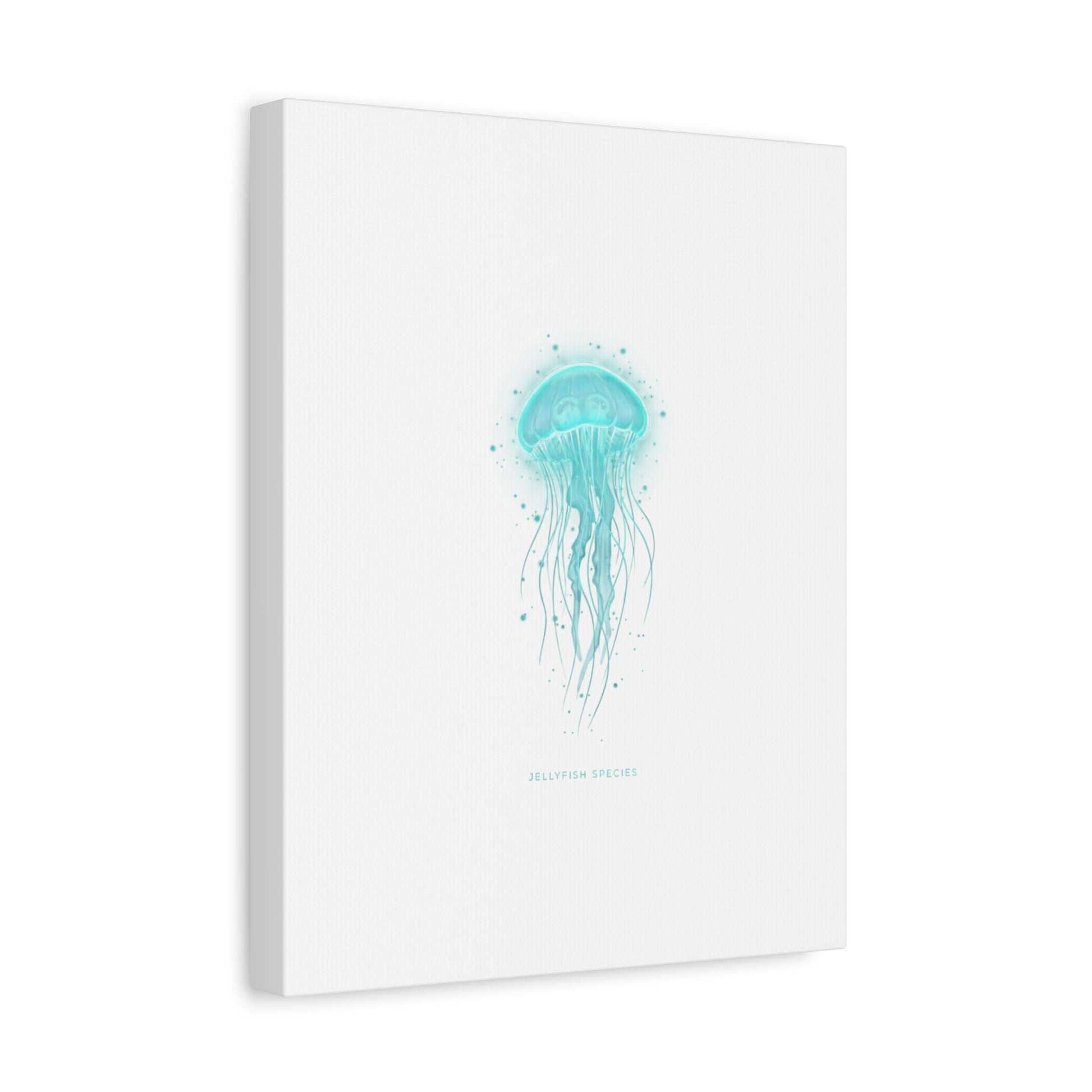 Bioluminescent Jellyfish Canvas | Glow Blob Design, Deep Sea Aesthetic - Atlas of Imaginary Worlds