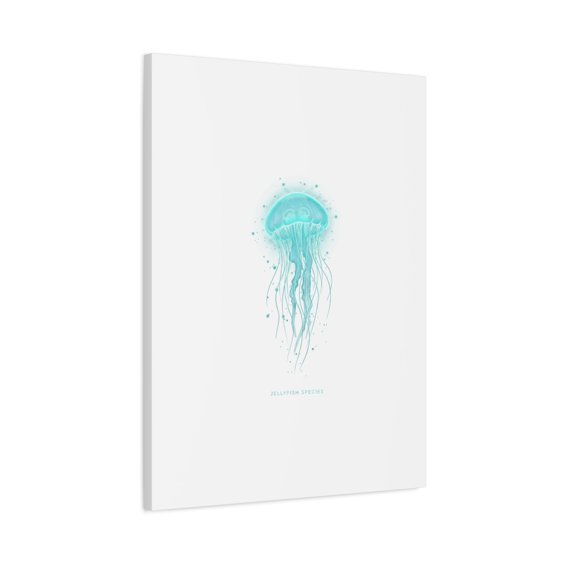 Bioluminescent Jellyfish Canvas | Glow Blob Design, Deep Sea Aesthetic - Atlas of Imaginary Worlds