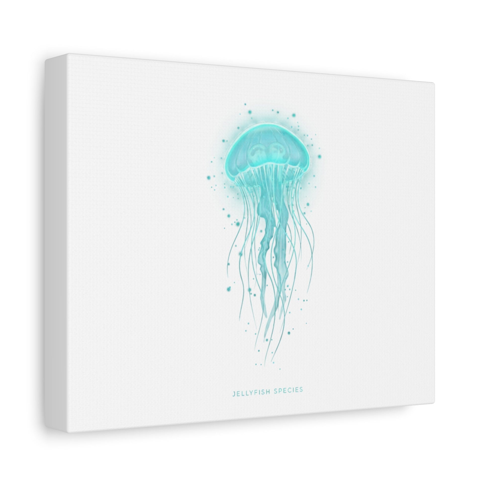 Bioluminescent Jellyfish Canvas | Glow Blob Design, Deep Sea Aesthetic - Atlas of Imaginary Worlds