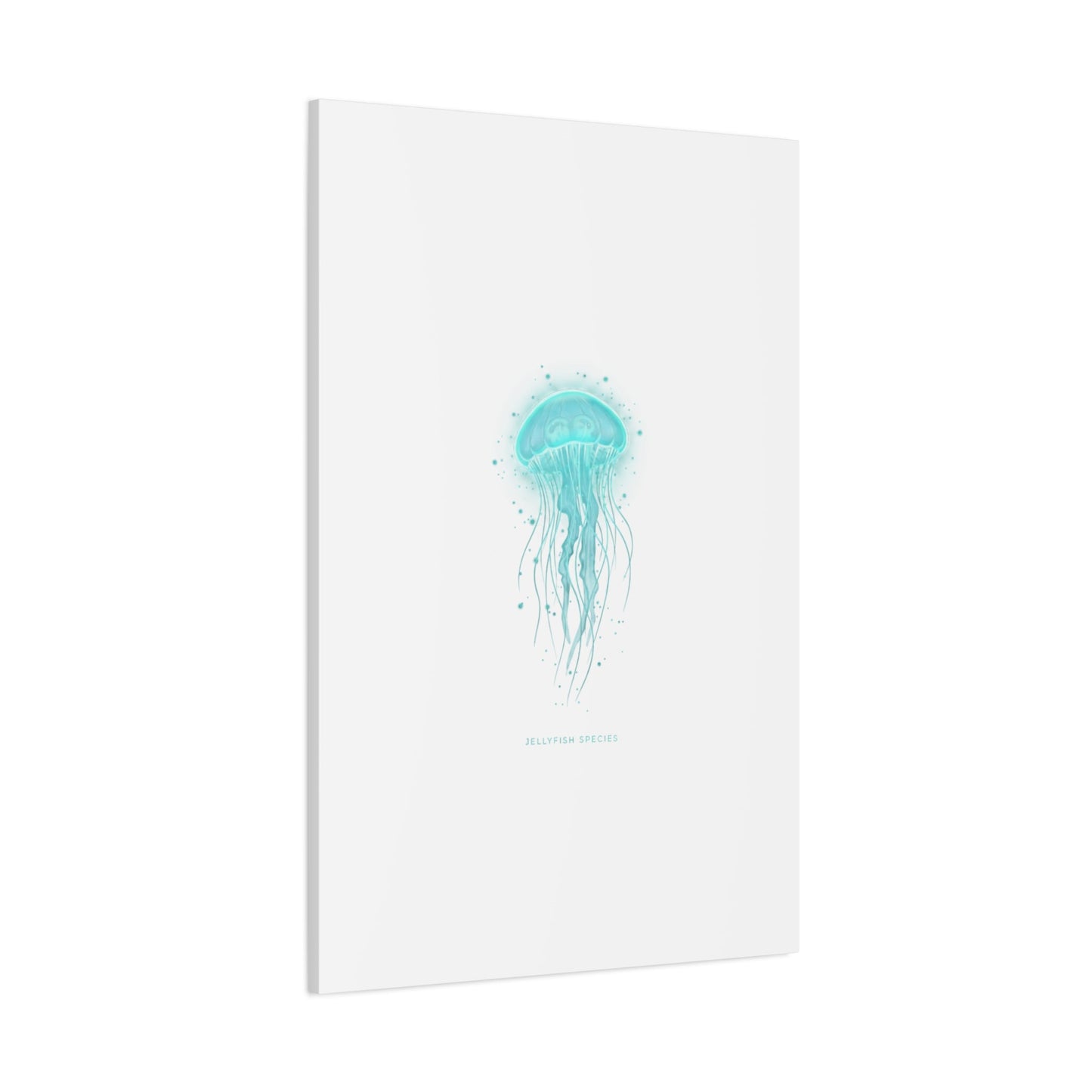 Bioluminescent Jellyfish Canvas | Glow Blob Design, Deep Sea Aesthetic - Atlas of Imaginary Worlds
