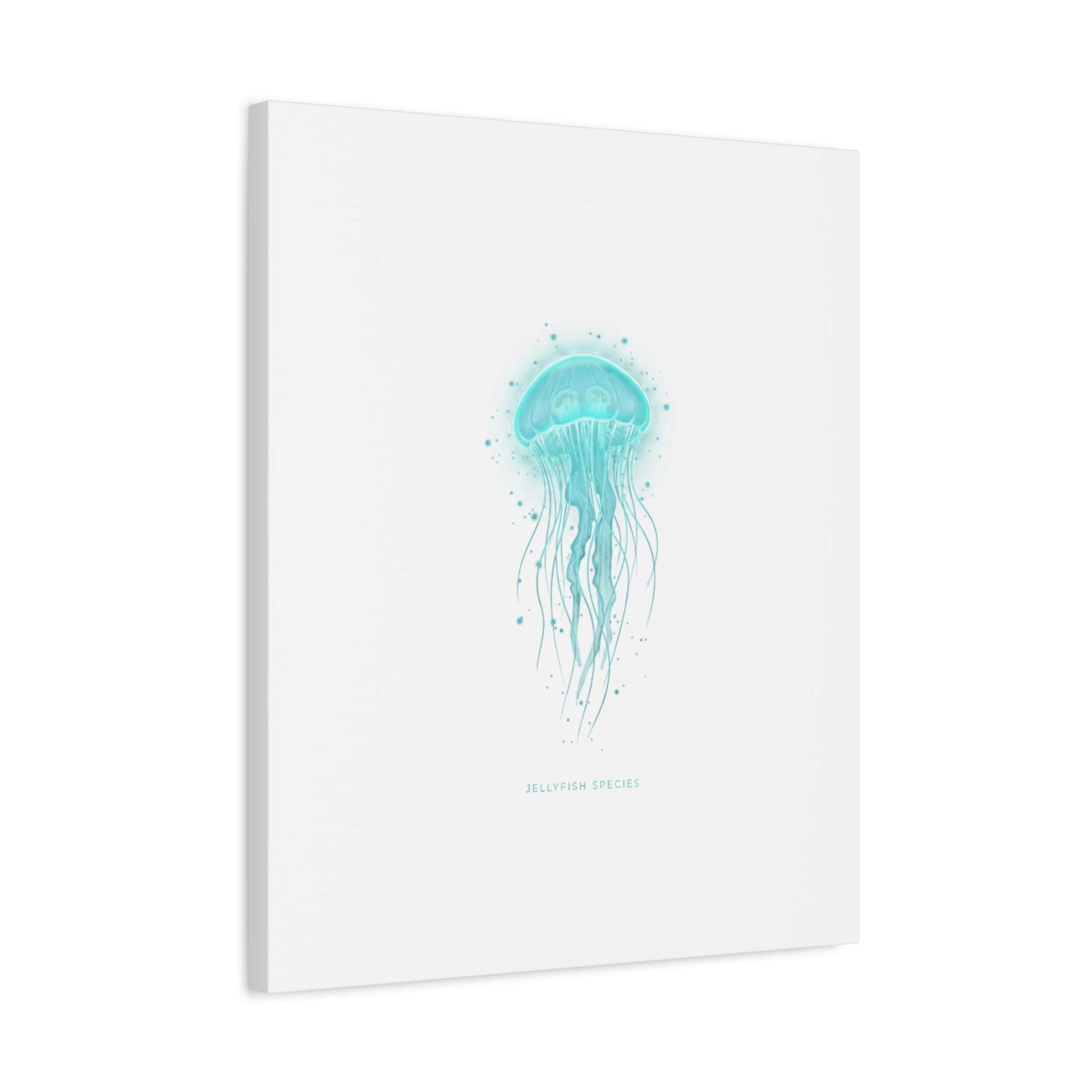 Bioluminescent Jellyfish Canvas | Glow Blob Design, Deep Sea Aesthetic - Atlas of Imaginary Worlds