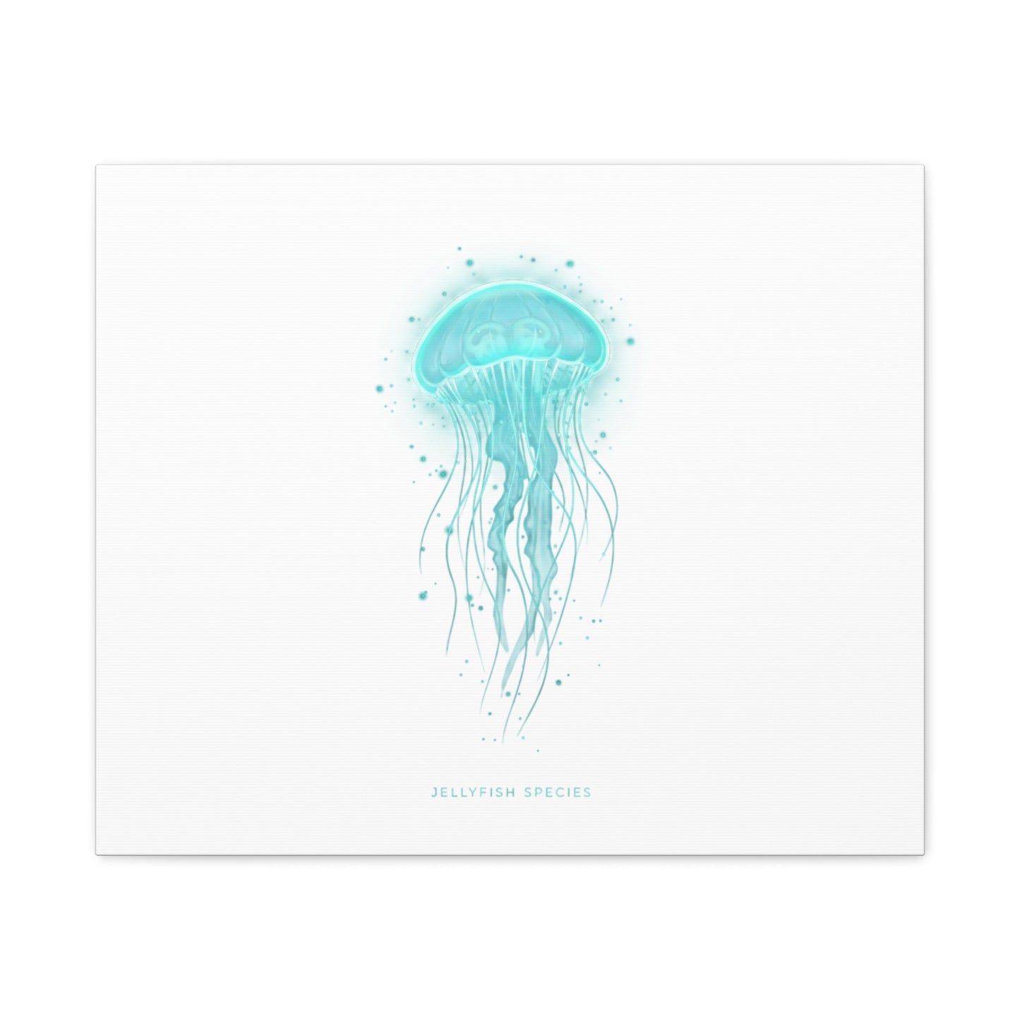 Bioluminescent Jellyfish Canvas | Glow Blob Design, Deep Sea Aesthetic - Atlas of Imaginary Worlds