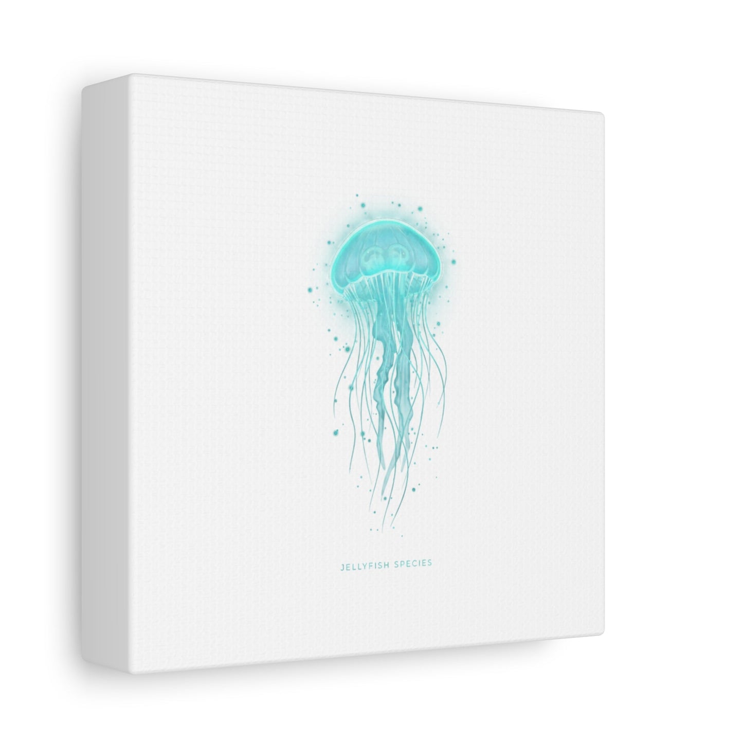 Bioluminescent Jellyfish Canvas | Glow Blob Design, Deep Sea Aesthetic - Atlas of Imaginary Worlds