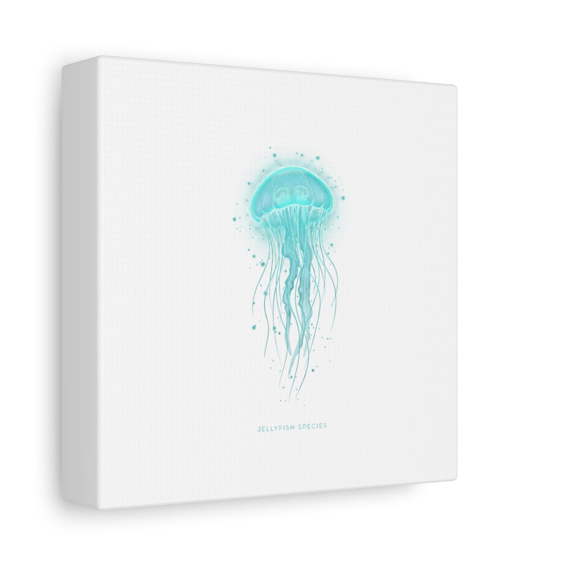 Bioluminescent Jellyfish Canvas | Glow Blob Design, Deep Sea Aesthetic - Atlas of Imaginary Worlds