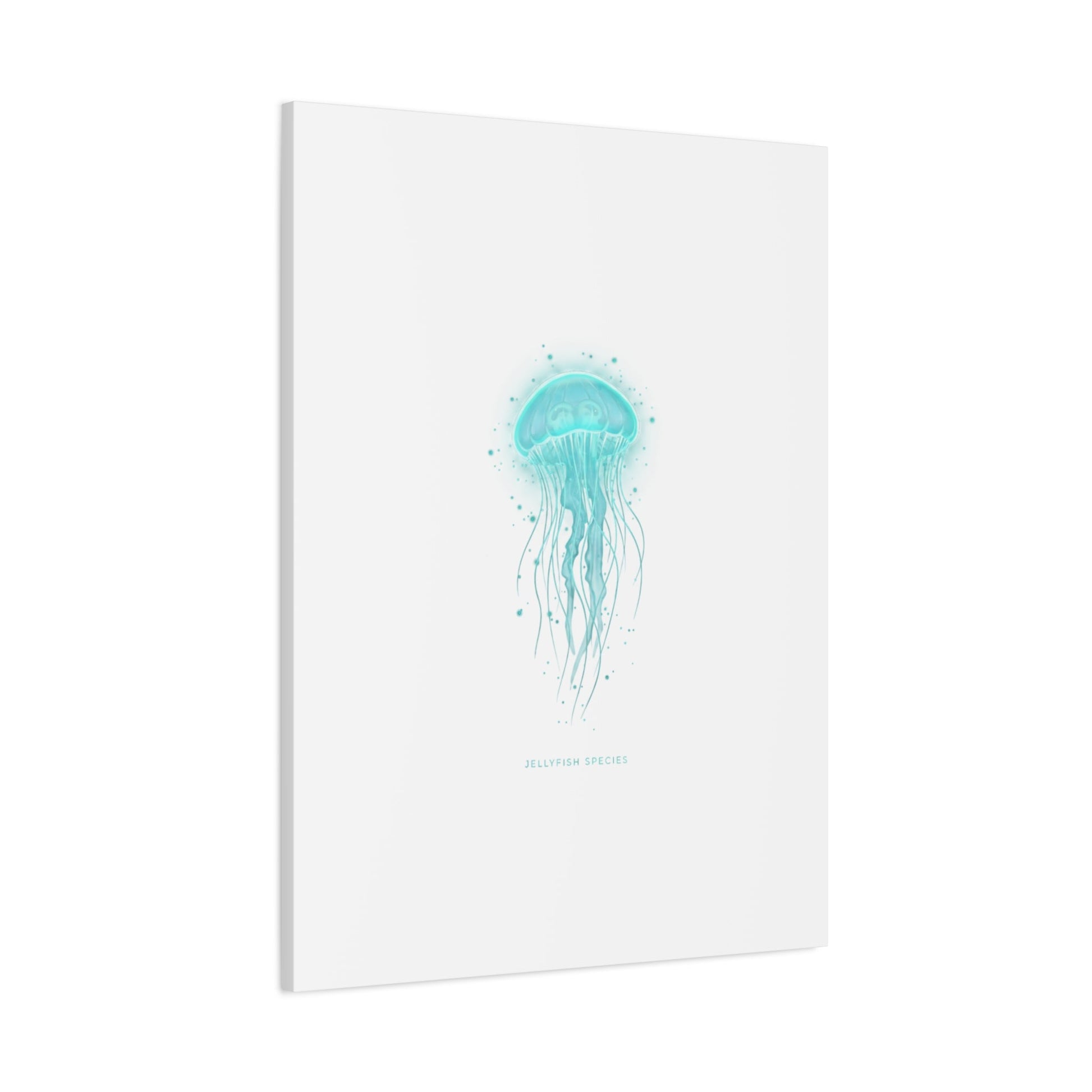 Bioluminescent Jellyfish Canvas | Glow Blob Design, Deep Sea Aesthetic - Atlas of Imaginary Worlds