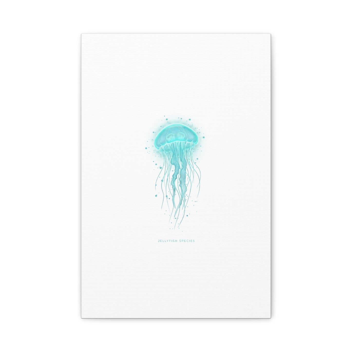 Bioluminescent Jellyfish Canvas | Glow Blob Design, Deep Sea Aesthetic - Atlas of Imaginary Worlds