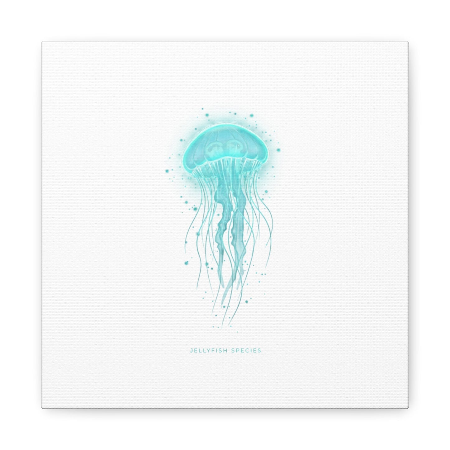 Bioluminescent Jellyfish Canvas | Glow Blob Design, Deep Sea Aesthetic - Atlas of Imaginary Worlds