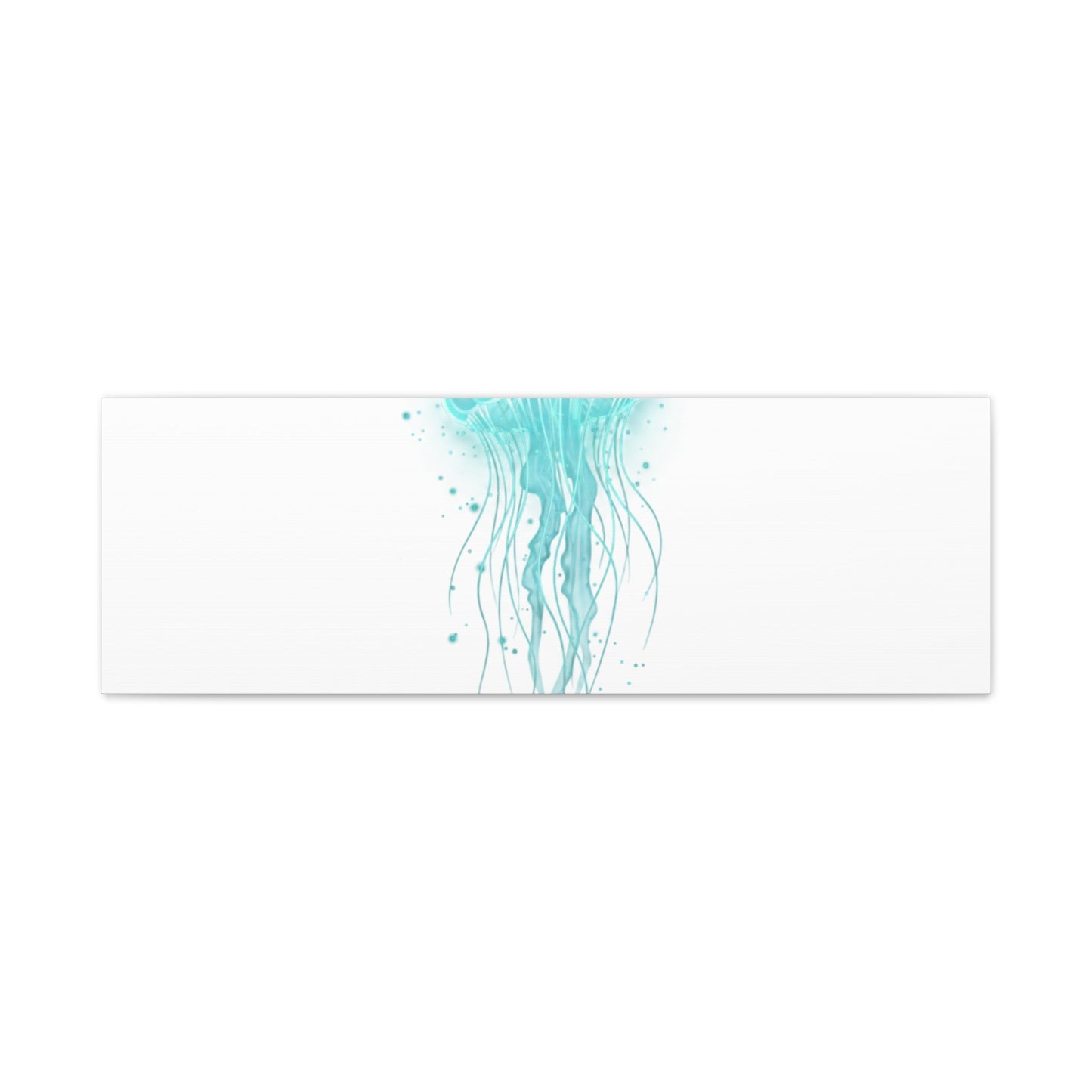 Bioluminescent Jellyfish Canvas | Glow Blob Design, Deep Sea Aesthetic - Atlas of Imaginary Worlds