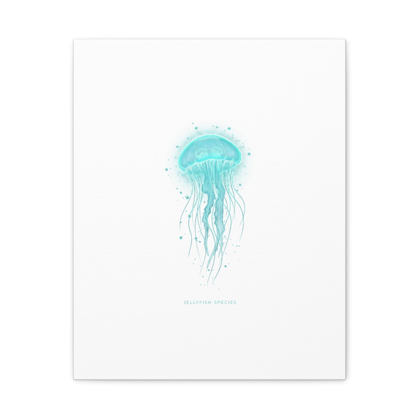 Bioluminescent Jellyfish Canvas | Glow Blob Design, Deep Sea Aesthetic - Atlas of Imaginary Worlds