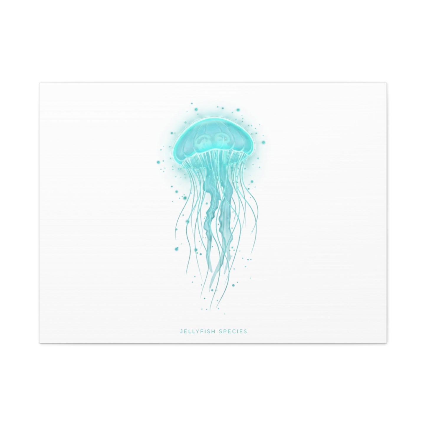 Bioluminescent Jellyfish Canvas | Glow Blob Design, Deep Sea Aesthetic - Atlas of Imaginary Worlds