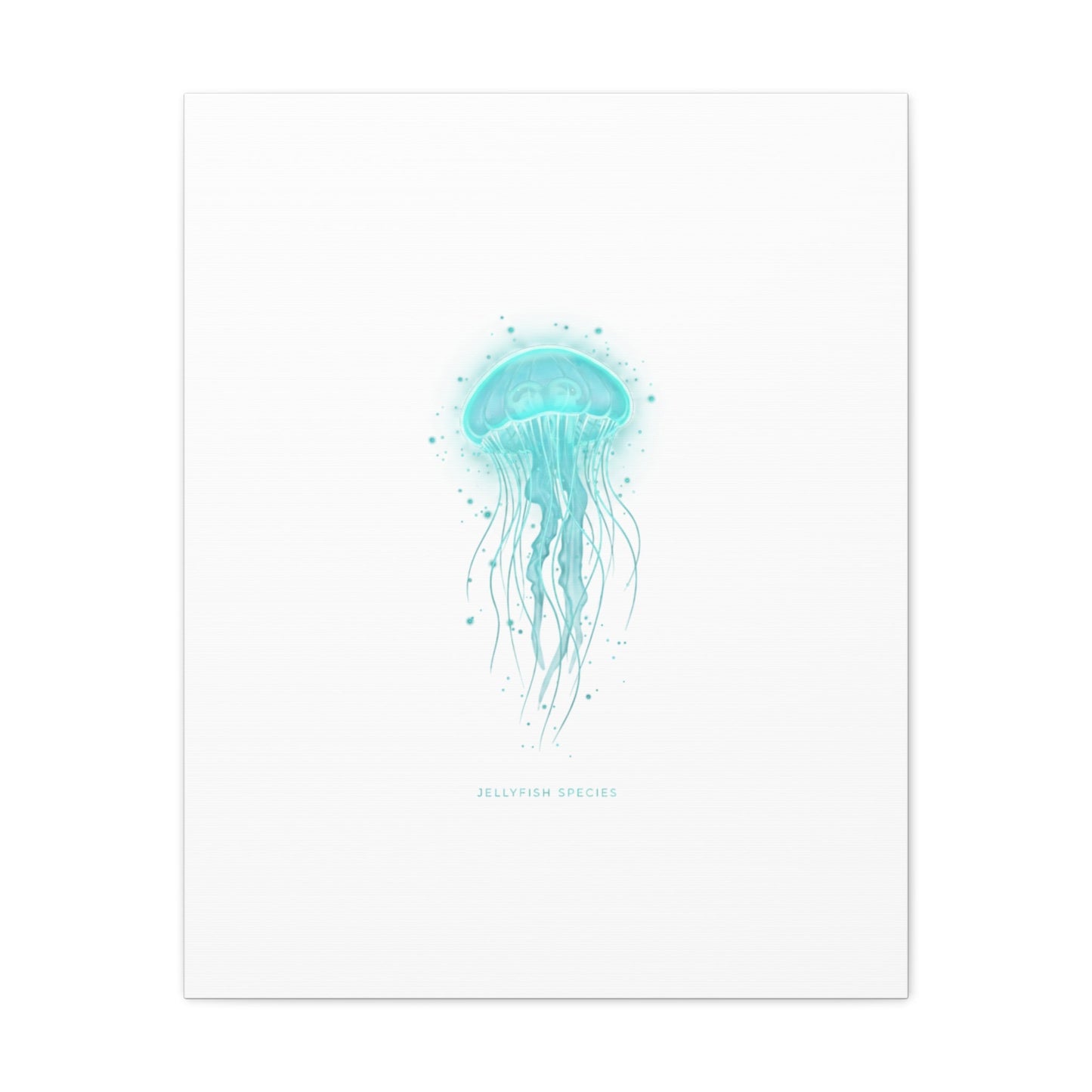 Bioluminescent Jellyfish Canvas | Glow Blob Design, Deep Sea Aesthetic - Atlas of Imaginary Worlds
