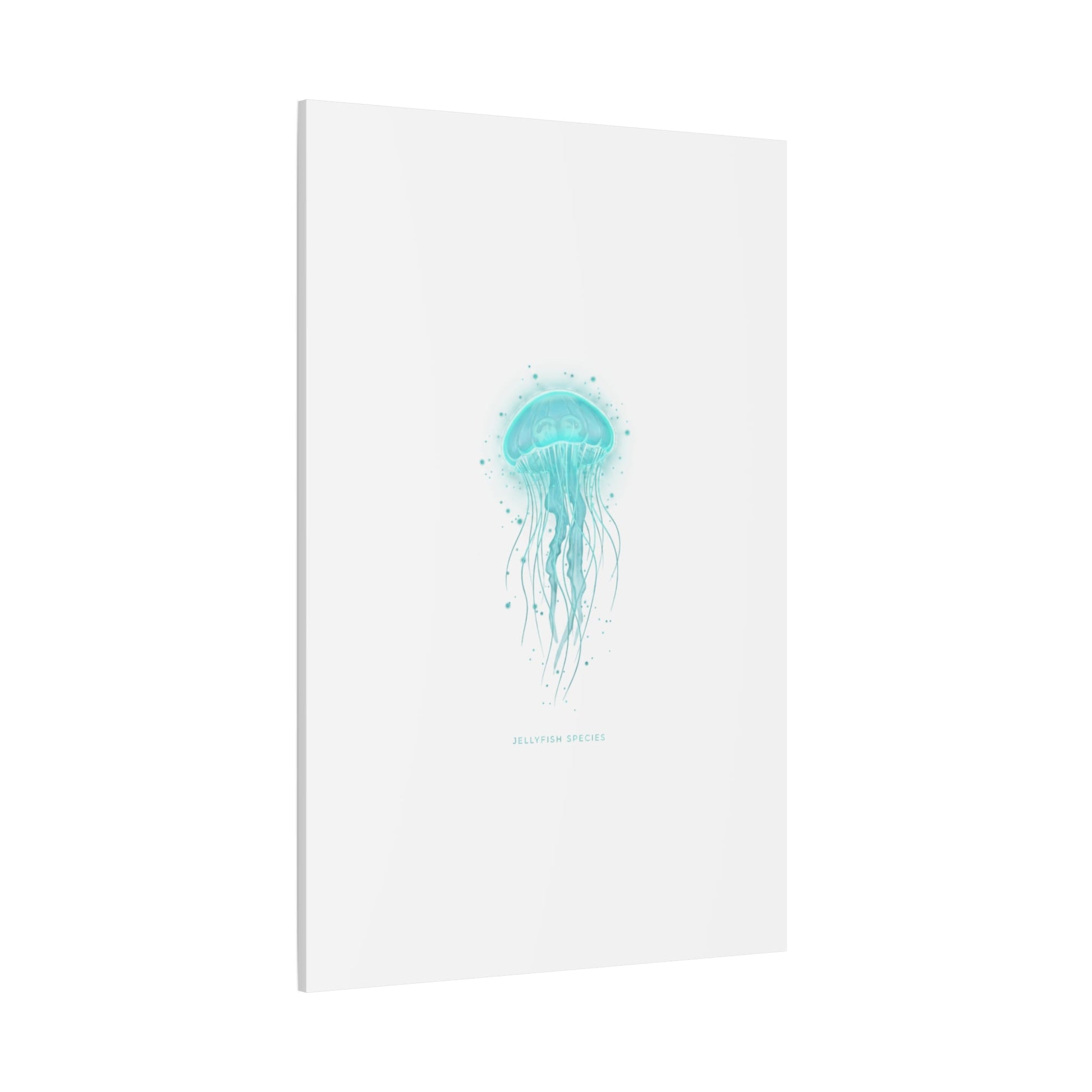 Bioluminescent Jellyfish Canvas | Glow Blob Design, Deep Sea Aesthetic - Atlas of Imaginary Worlds
