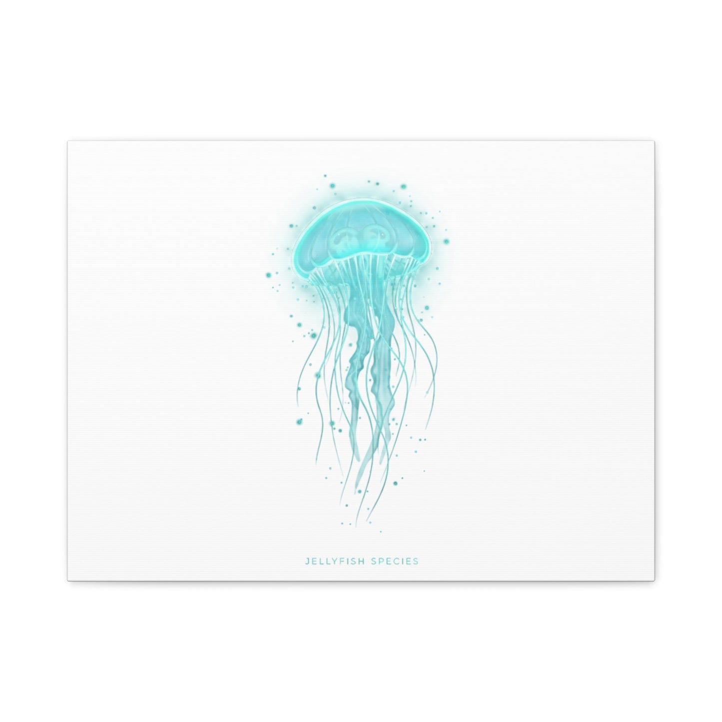 Bioluminescent Jellyfish Canvas | Glow Blob Design, Deep Sea Aesthetic - Atlas of Imaginary Worlds