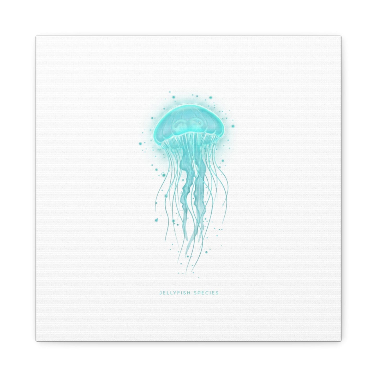 Bioluminescent Jellyfish Canvas | Glow Blob Design, Deep Sea Aesthetic - Atlas of Imaginary Worlds