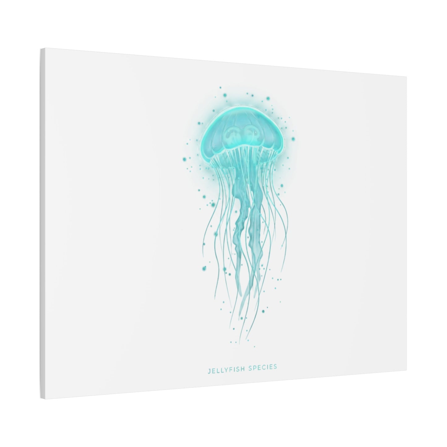 Bioluminescent Jellyfish Canvas | Glow Blob Design, Deep Sea Aesthetic - Atlas of Imaginary Worlds