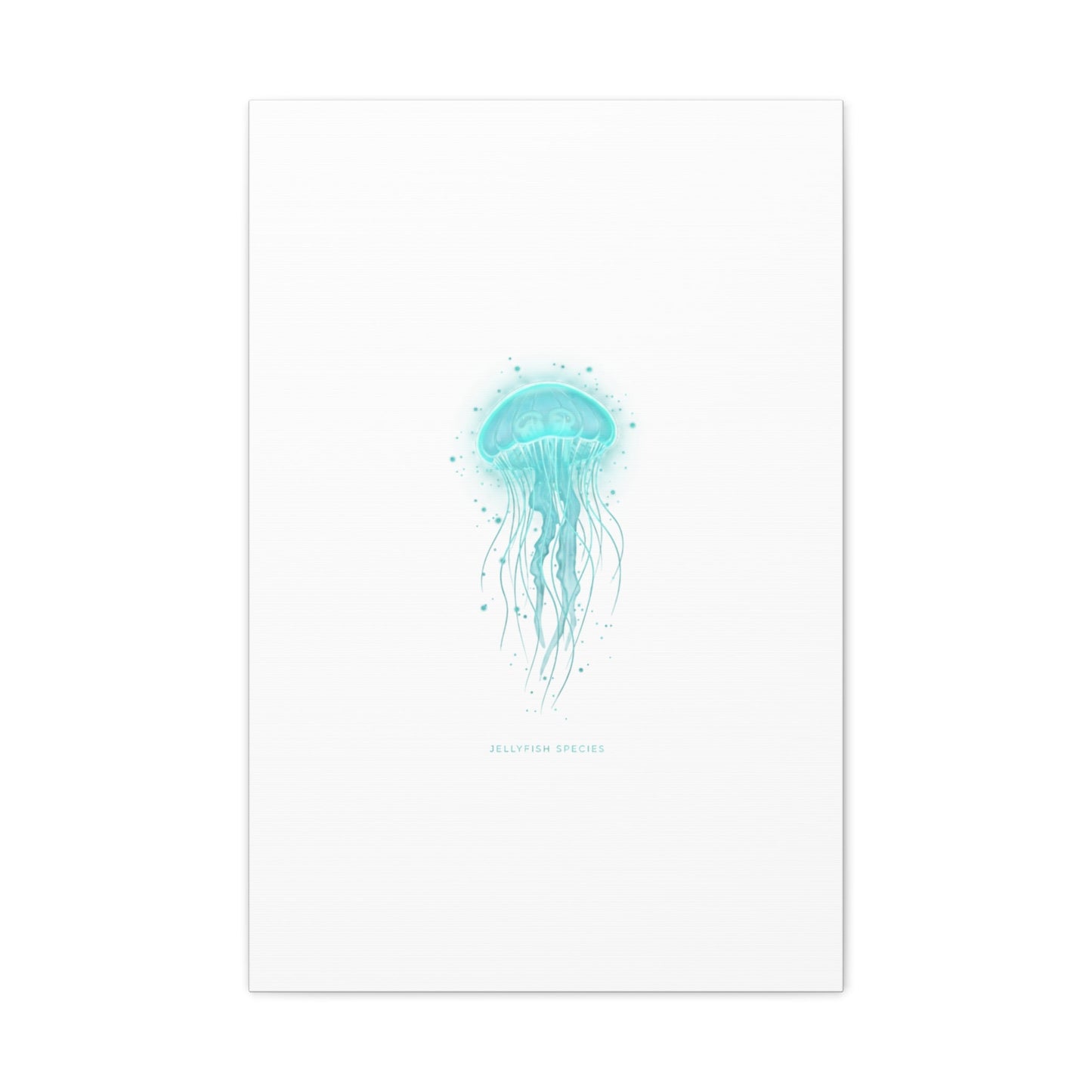 Bioluminescent Jellyfish Canvas | Glow Blob Design, Deep Sea Aesthetic - Atlas of Imaginary Worlds