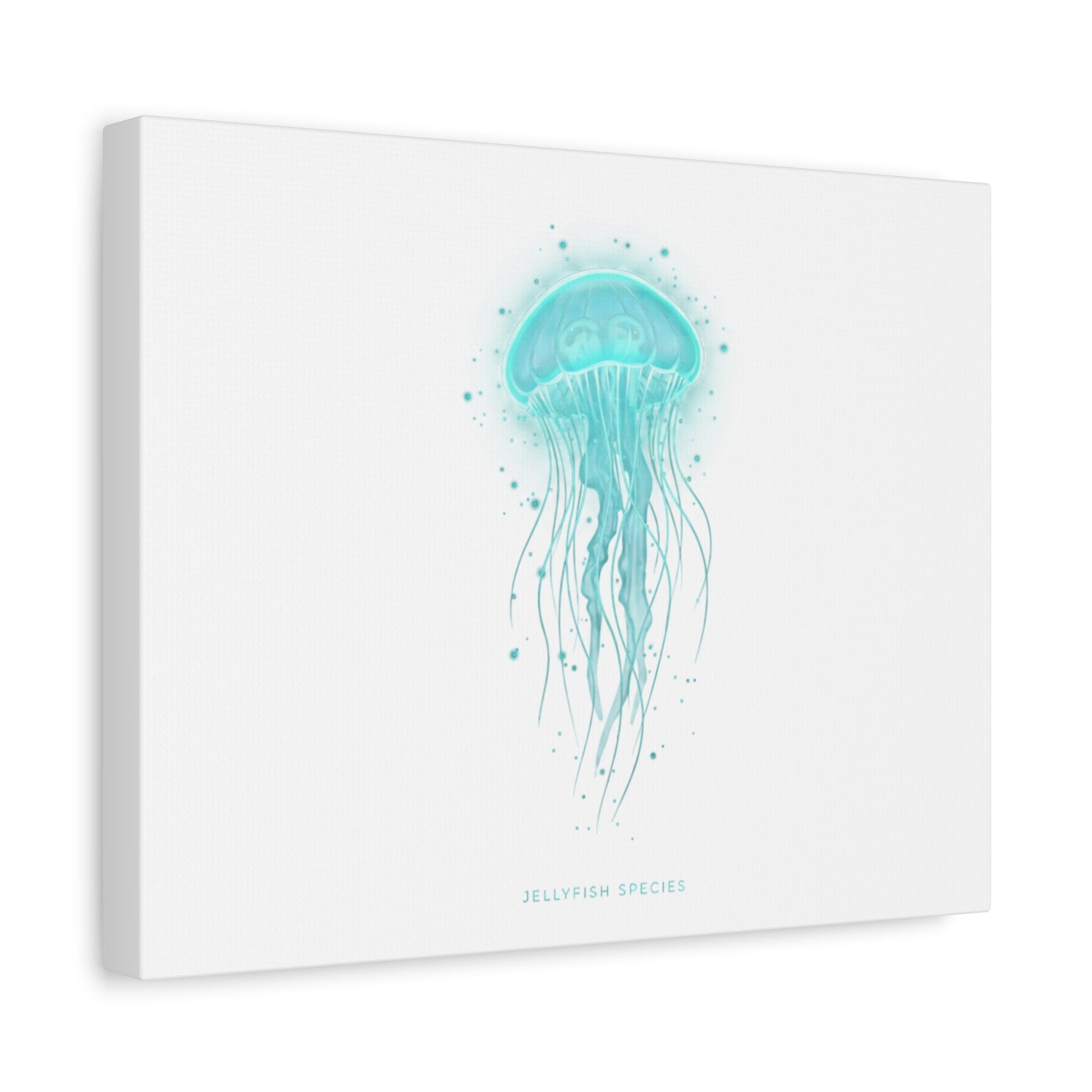 Bioluminescent Jellyfish Canvas | Glow Blob Design, Deep Sea Aesthetic - Atlas of Imaginary Worlds