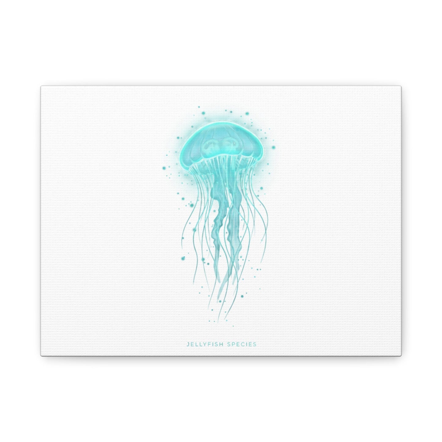Bioluminescent Jellyfish Canvas | Glow Blob Design, Deep Sea Aesthetic - Atlas of Imaginary Worlds