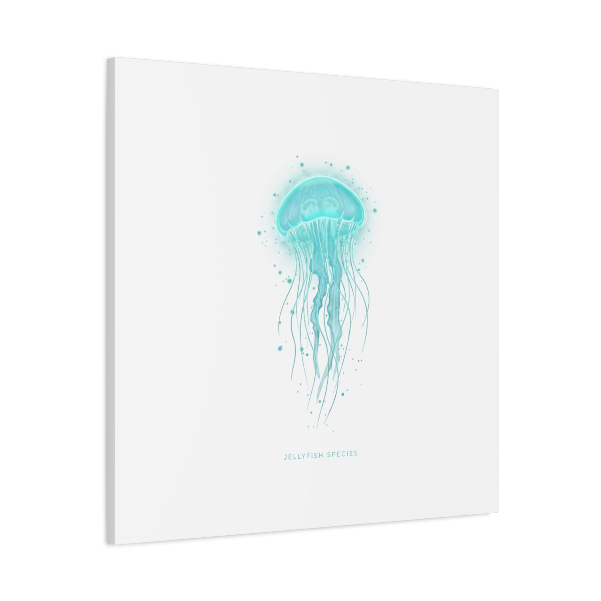 Bioluminescent Jellyfish Canvas | Glow Blob Design, Deep Sea Aesthetic - Atlas of Imaginary Worlds