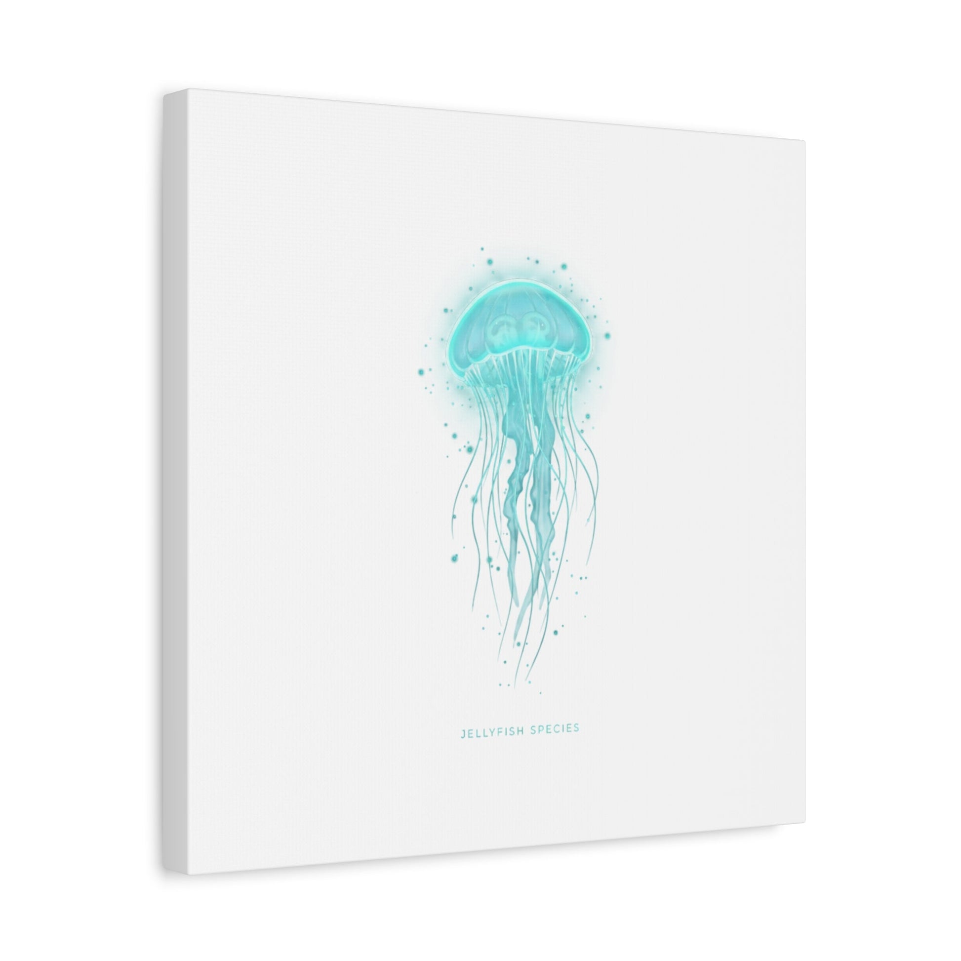 Bioluminescent Jellyfish Canvas | Glow Blob Design, Deep Sea Aesthetic - Atlas of Imaginary Worlds