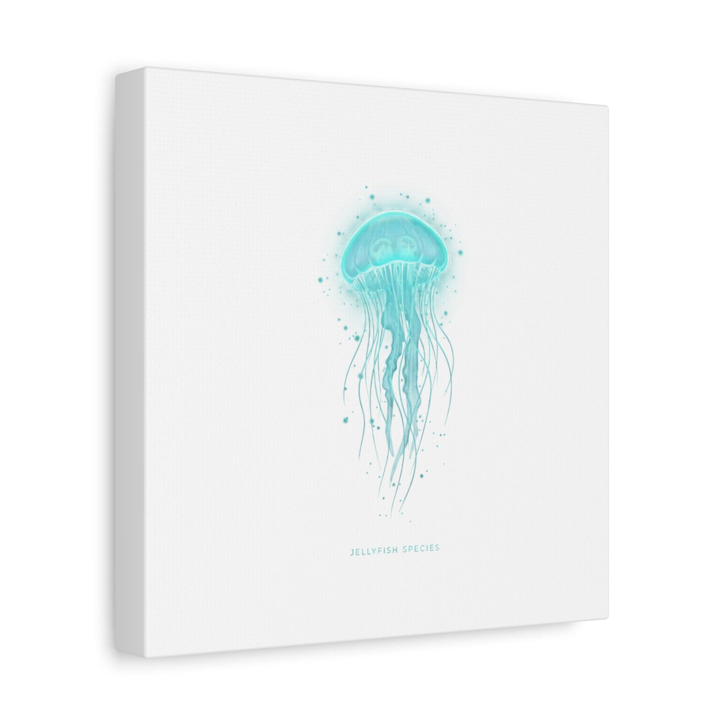 Bioluminescent Jellyfish Canvas | Glow Blob Design, Deep Sea Aesthetic - Atlas of Imaginary Worlds