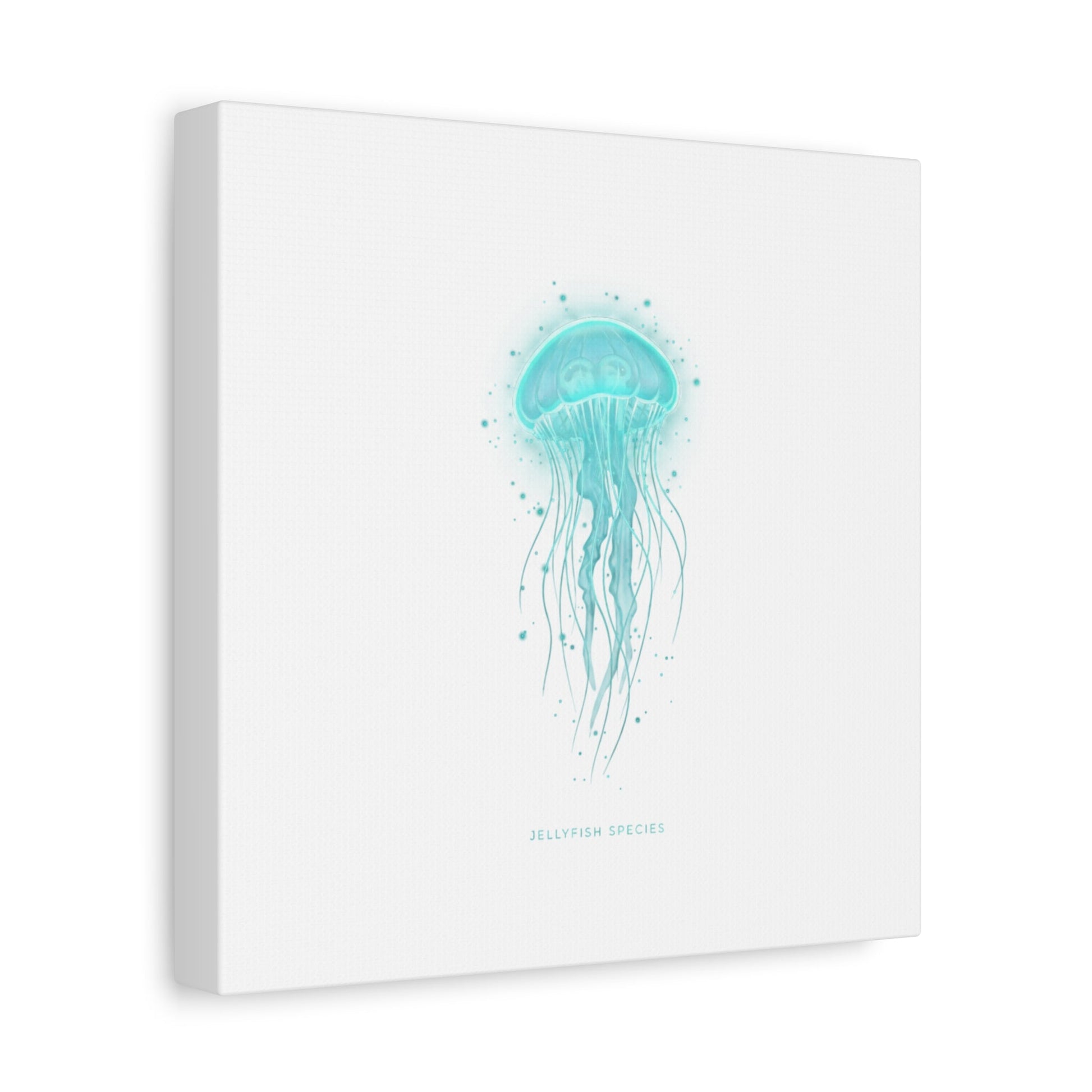 Bioluminescent Jellyfish Canvas | Glow Blob Design, Deep Sea Aesthetic - Atlas of Imaginary Worlds