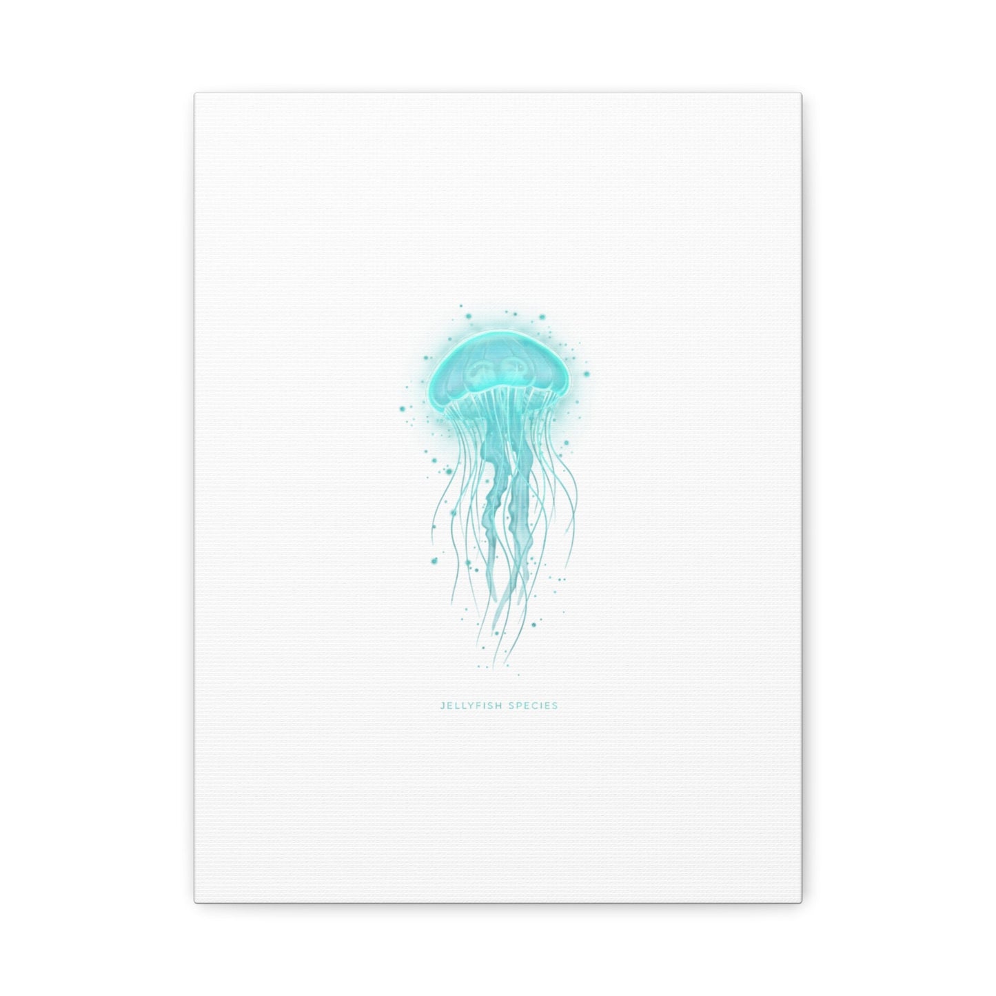 Bioluminescent Jellyfish Canvas | Glow Blob Design, Deep Sea Aesthetic - Atlas of Imaginary Worlds