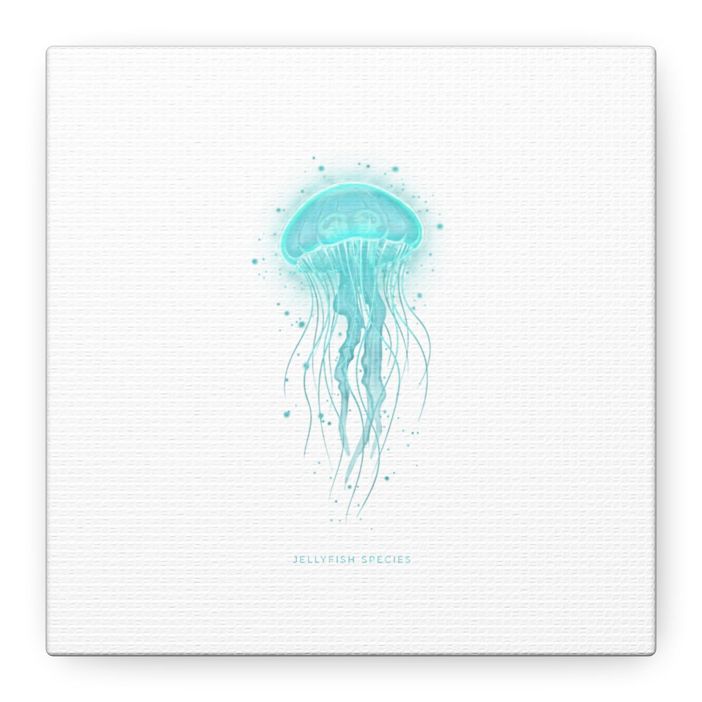 Bioluminescent Jellyfish Canvas | Glow Blob Design, Deep Sea Aesthetic - Atlas of Imaginary Worlds