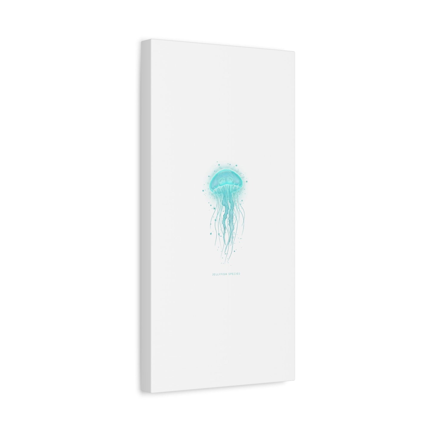 Bioluminescent Jellyfish Canvas | Glow Blob Design, Deep Sea Aesthetic - Atlas of Imaginary Worlds