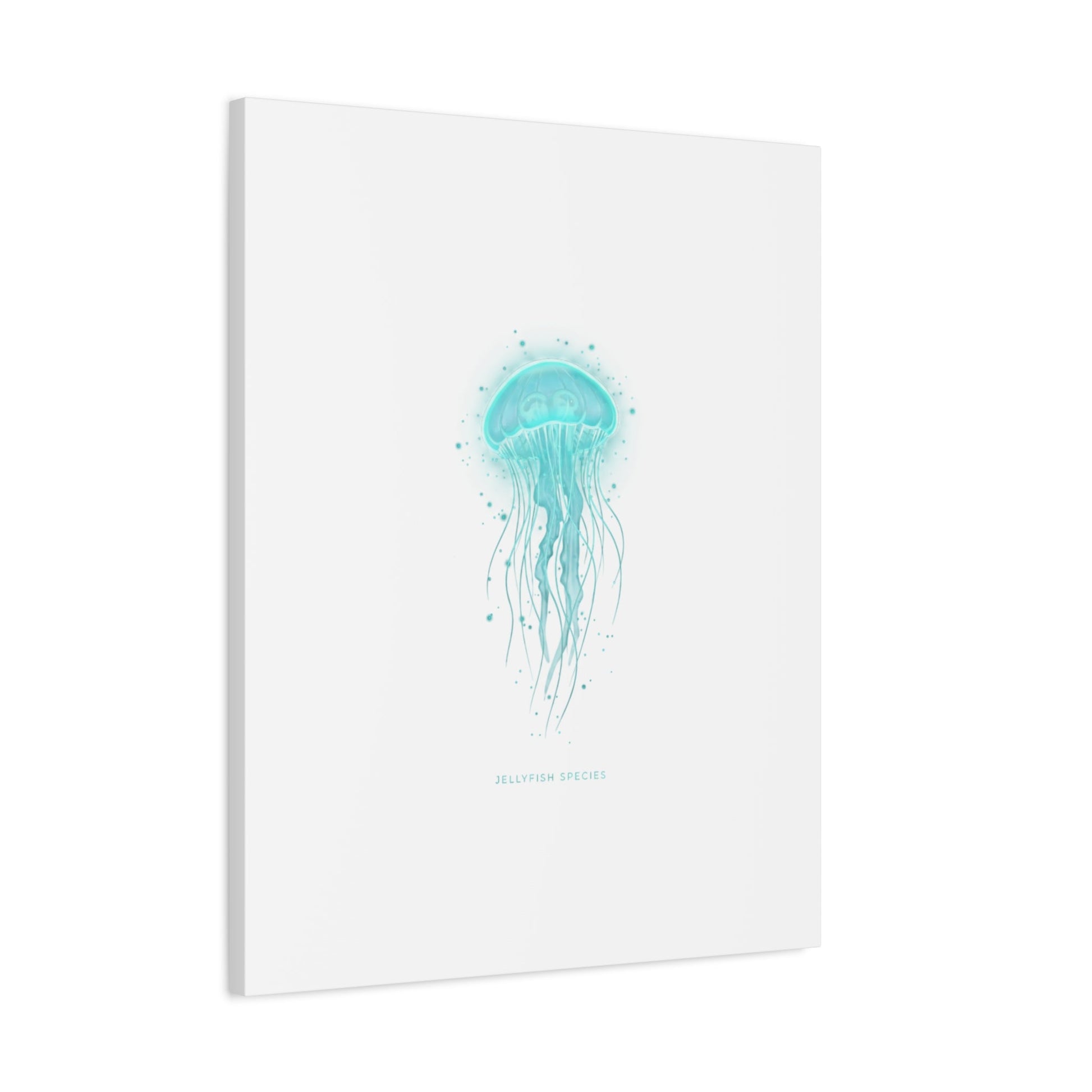 Bioluminescent Jellyfish Canvas | Glow Blob Design, Deep Sea Aesthetic - Atlas of Imaginary Worlds