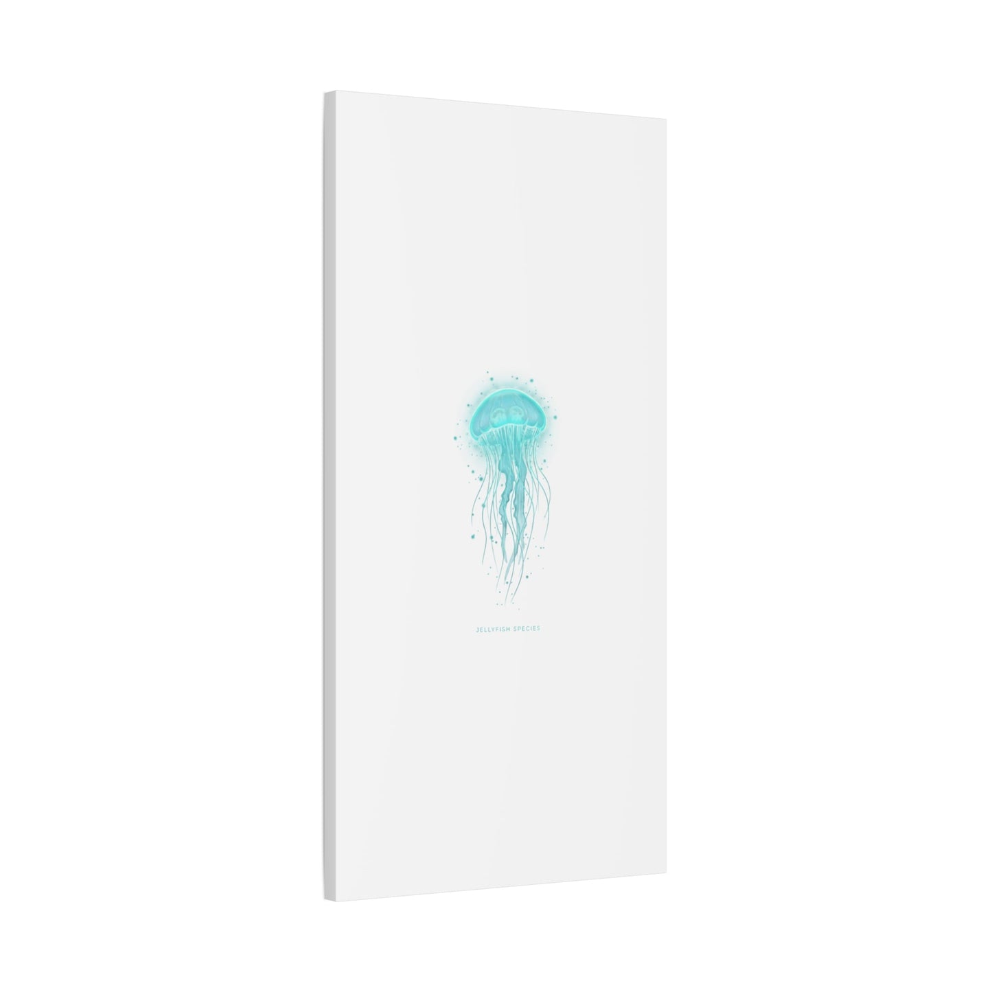 Bioluminescent Jellyfish Canvas | Glow Blob Design, Deep Sea Aesthetic - Atlas of Imaginary Worlds