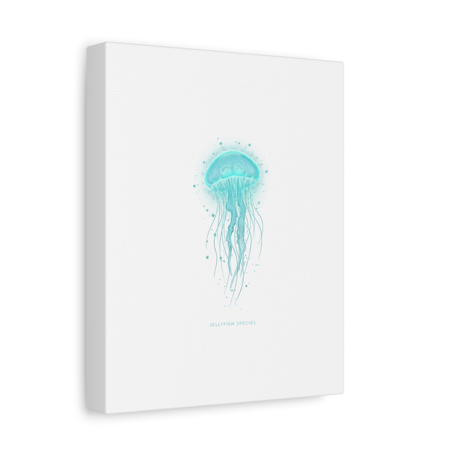 Bioluminescent Jellyfish Canvas | Glow Blob Design, Deep Sea Aesthetic - Atlas of Imaginary Worlds