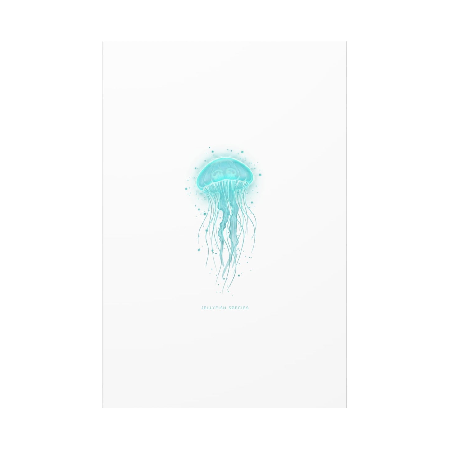 Bioluminescent Jellyfish Canvas | Glow Blob Design, Deep Sea Aesthetic - Atlas of Imaginary Worlds