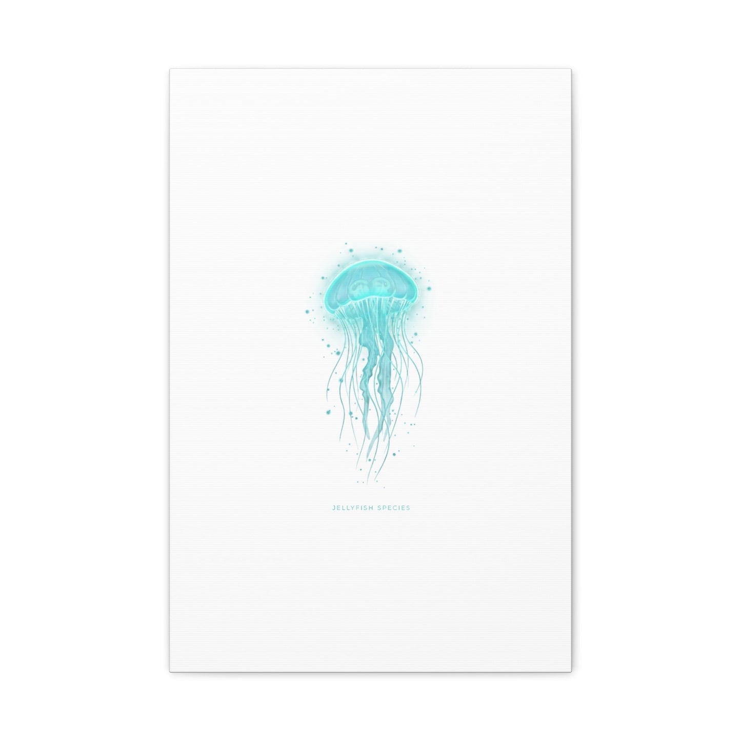 Bioluminescent Jellyfish Canvas | Glow Blob Design, Deep Sea Aesthetic - Atlas of Imaginary Worlds